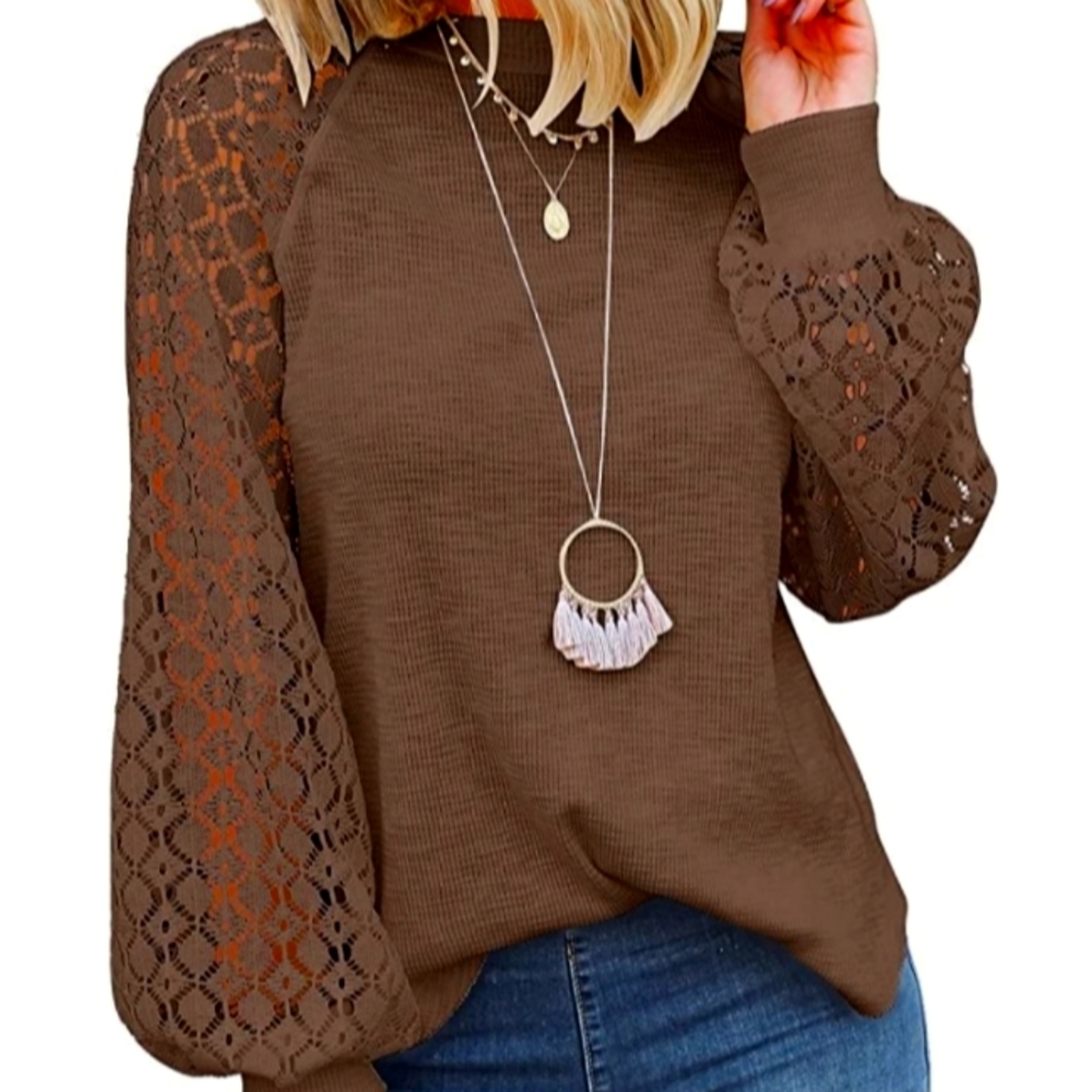 Lace Sleeve Top